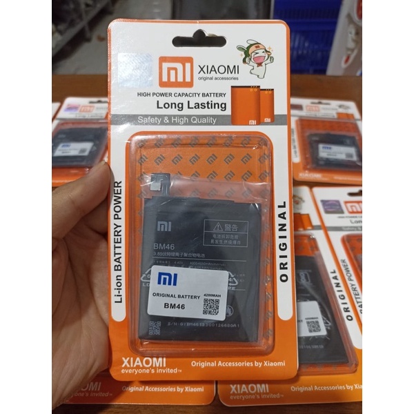 Baterai xiaomi BM 46 / Redmi note 3 / Redminote3pro original Battery Batrai Batre