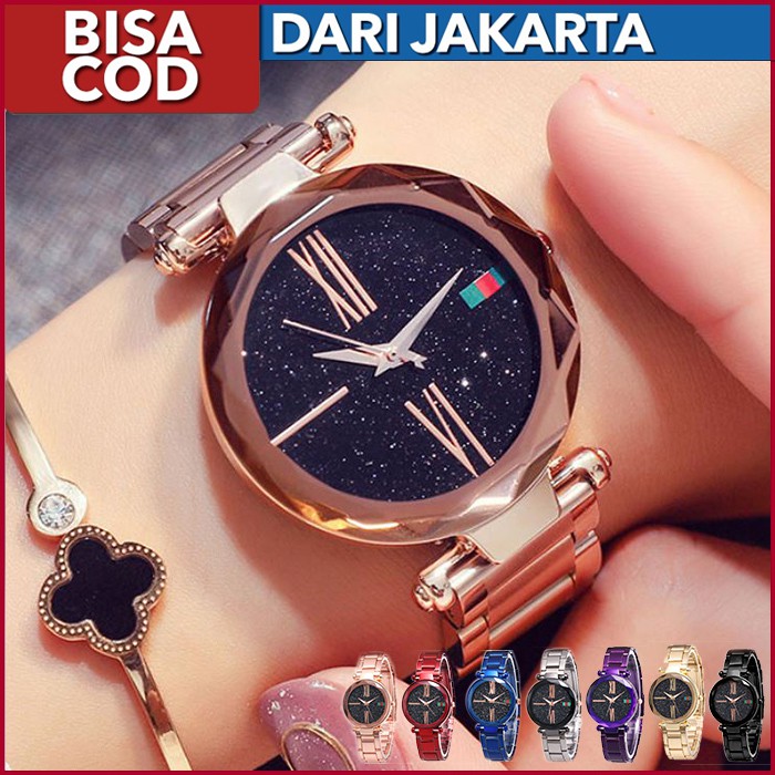 BISA COD ★ GC Jam Tangan Wanita Fashion Baru RANTAI MDL MAGNET ARLOJI IMPORT PREMIUM Watch207