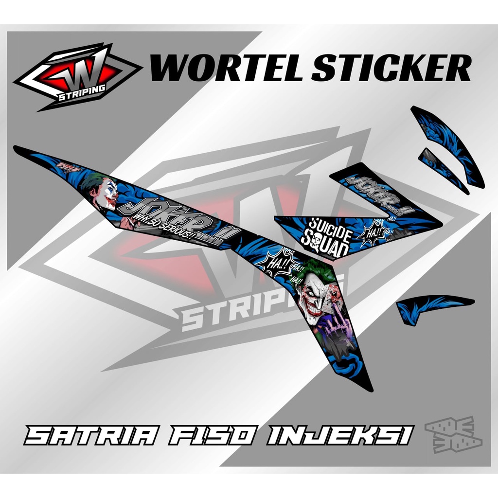 Striping Hologram Satria FU Injeksi-Stiker Decal Satria Fu 150 Injeksi Joker