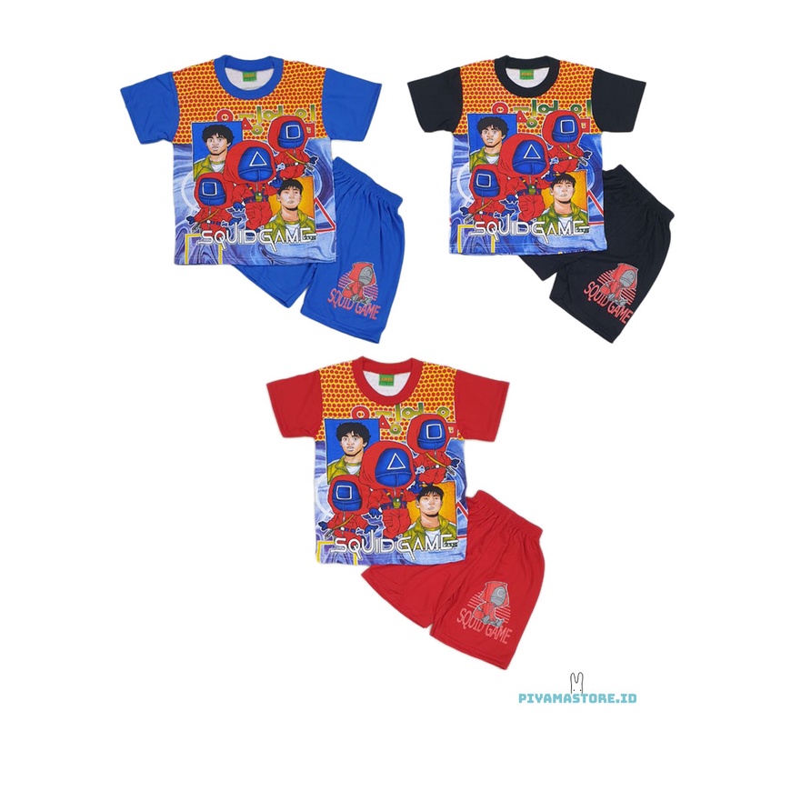 Setelan Baju Anak Squid Game Anak 2-8 Tahun