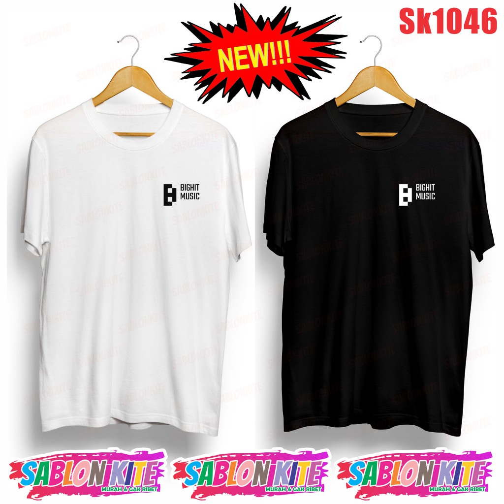 MURAH!!! KAOS BIGHIT BIG HIT MUSIC KECIL SK1046 UNISEX FG JK V SG COMBED 30S