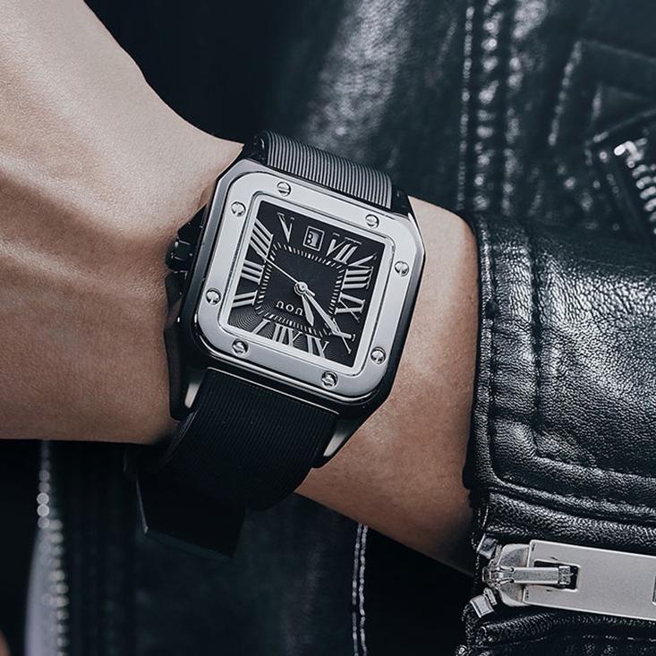 Terbaru.. 【Ready stock】GUOU 【Gift box packaging】watch Jam Tangan Wanita Quartz Tali Silikon Fashion 