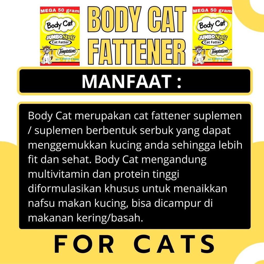 Body Cat - Penggemuk Kucing FEZONE