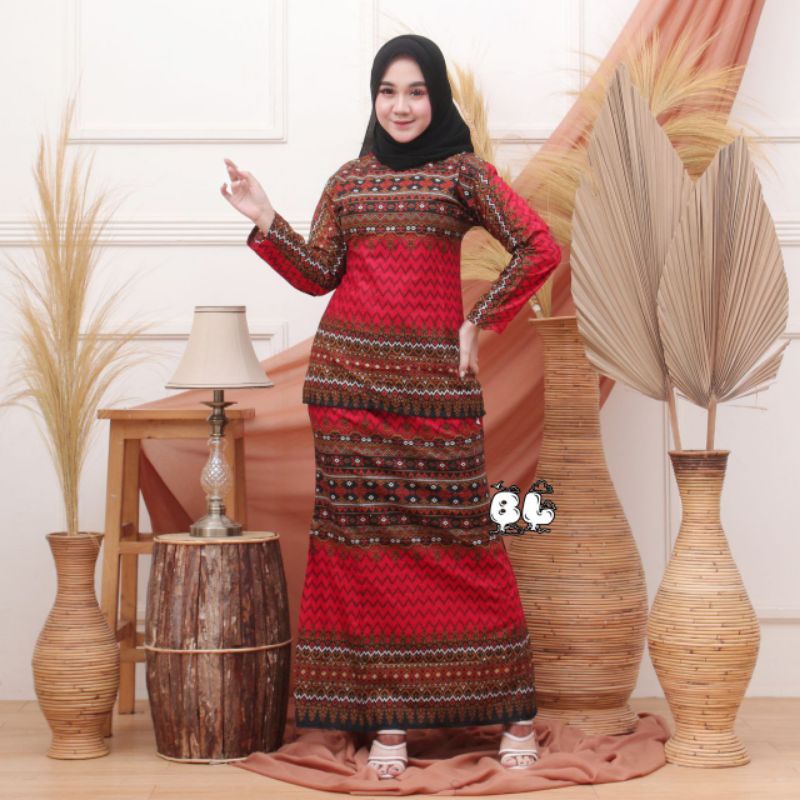 Rok dan Blus - Batik RNB original modern/ RNB batik katun kerja kantor baju pns /batik guru batik