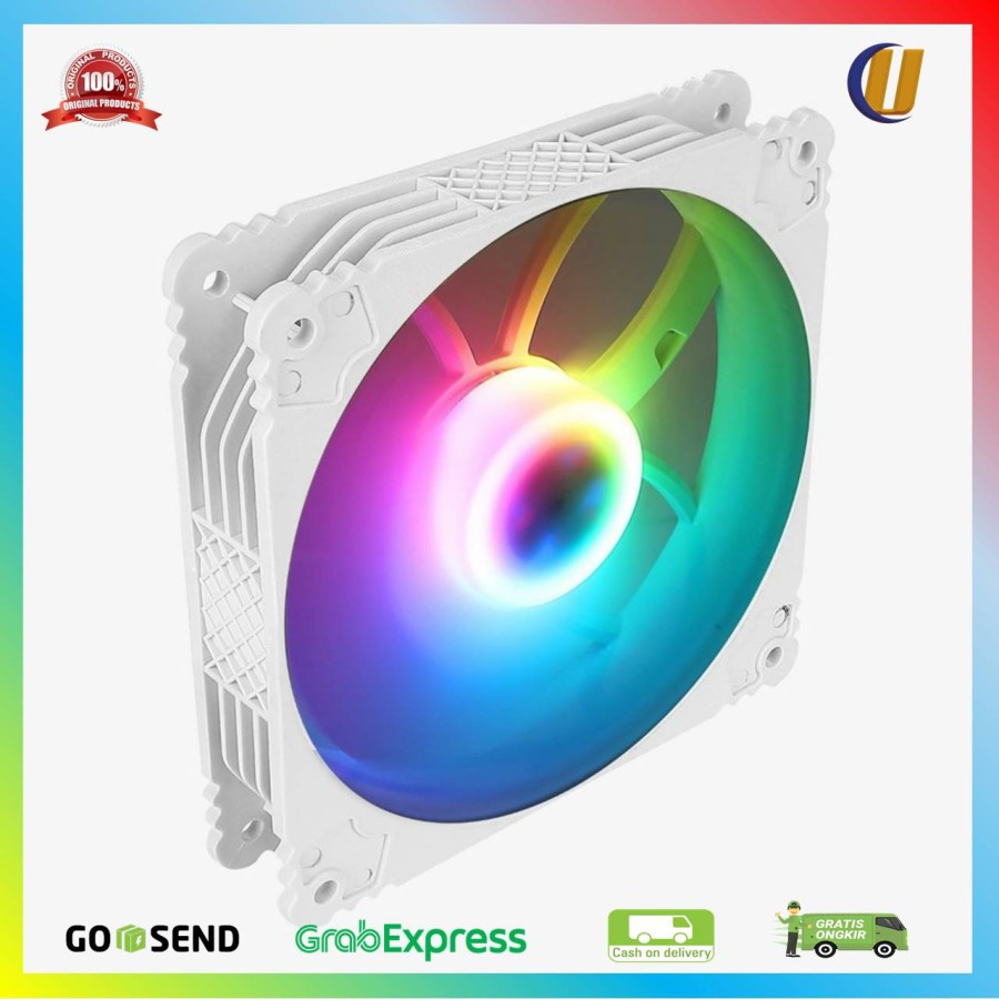 Fan Case NYK Rainbow Fan casing Kipas RGB Putih - [White]