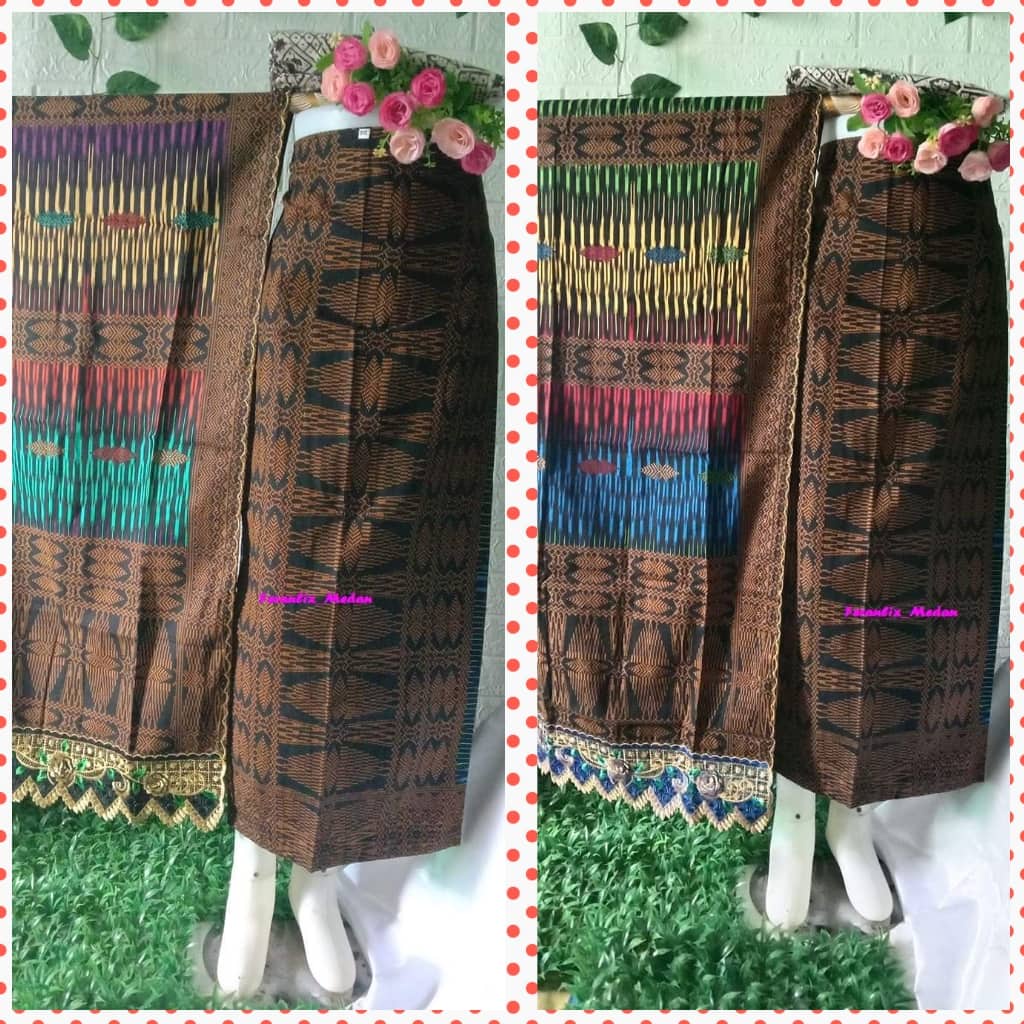 BAHAN KATUN ROK SELENDANG JADI/SIAP PAKAI. FASHION STELAN KATUN BATIK ETNIK. MOTIF LIRIS KUALITAS SU
