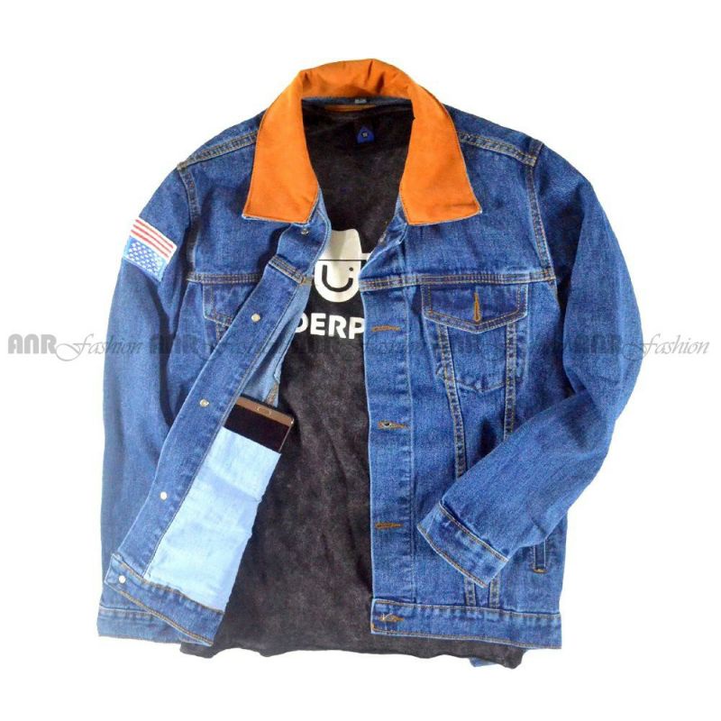 Jaket Dilan / Jaket Jeans Dilan Premium / Jaket Dillan Bendera USA PREMIUM KWALITAS TEBAL SEPERTI LEVIS