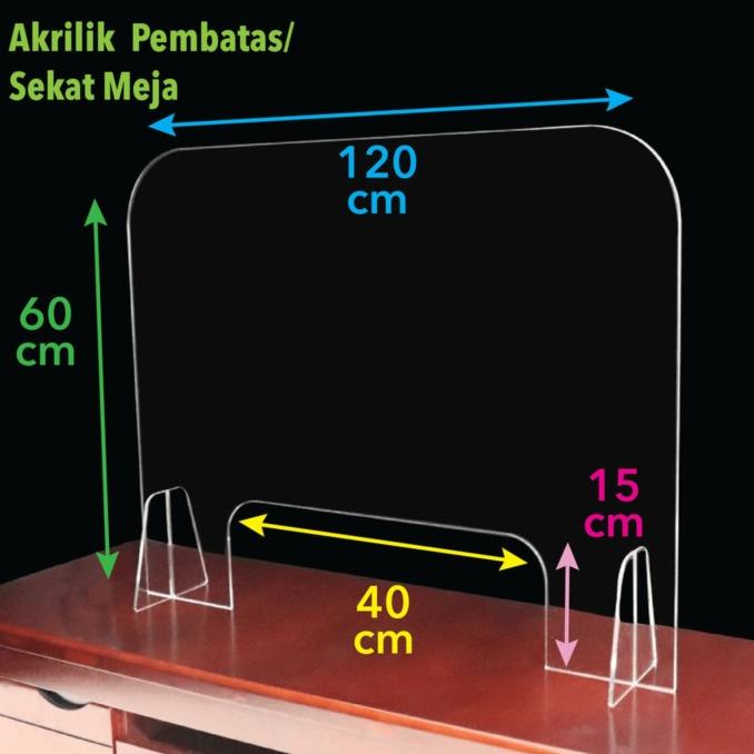 

Office & Stationery | Document Organizer | Acrylic Table Divider /Sekat Meja / Partisi / Pembatas Kasir | Best Seller