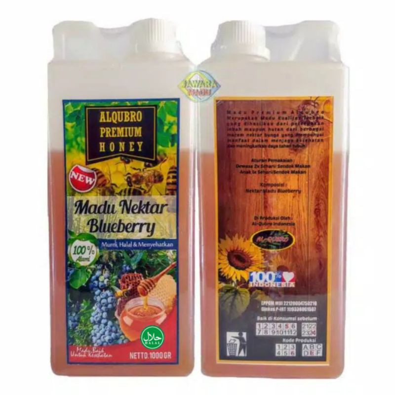 

Madu Murni Al Qubro Premium - Madu Nektar Blueberry 1 Kg