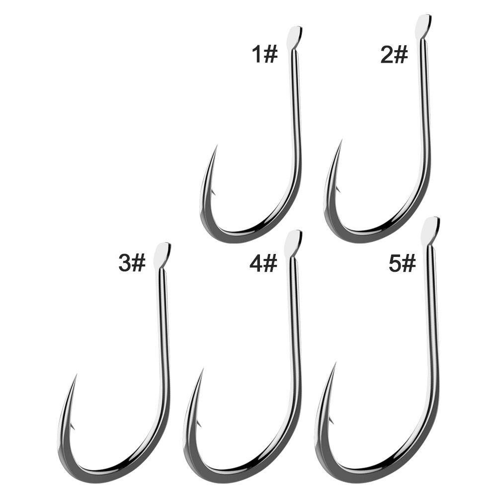 Chookyy 500pcs Pengait Pancing 1-5# Size Perlengkapan Memancing DIY Bersaing