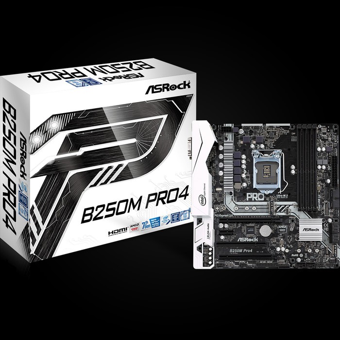 ASRock B250M Pro4 (Socket Kabylake , LGA 1151, DDR4)