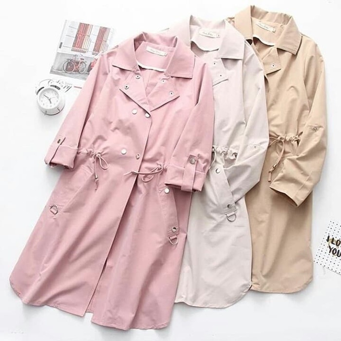 de2110 Forina Parka - Jaket Parka Wanita - Parka Panjang - Outer Muslimah T0G520