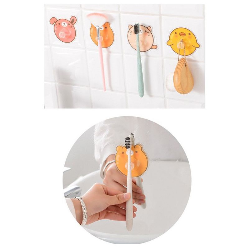 Penjepit Sikat Gigi Tempelan Toothbrush Holder (Model Tempel)