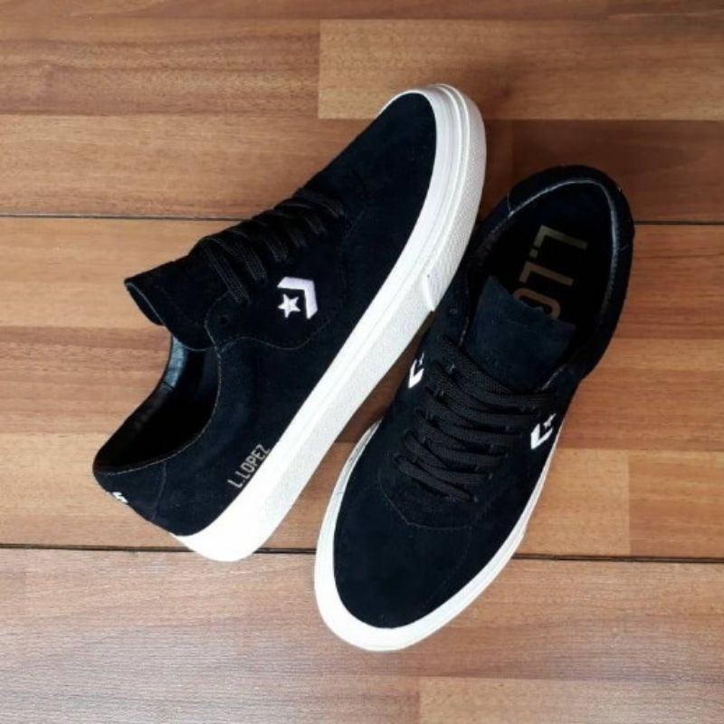 CONVERSE LOUI LOPEZ PRO ARMY 100% BNIB IMPORT MADE IN VIETNAM SEPATU PRIA BEST SELLER BISA BAYAR DI TEMPAT (COD)-BLACK