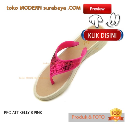 PRO ATT KELLY B PINK sendal wanita jepit karet casual flip flop