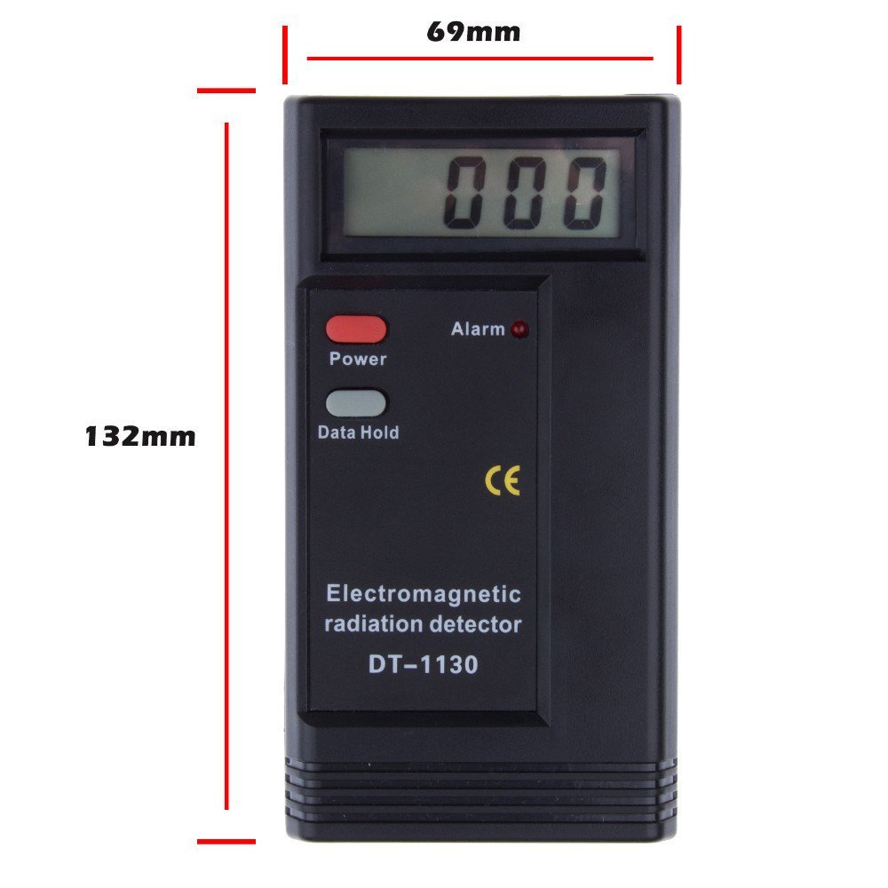 Alat Pendeteksi Digital Electromagnetic Radiation Detector - DT-1130 - Black