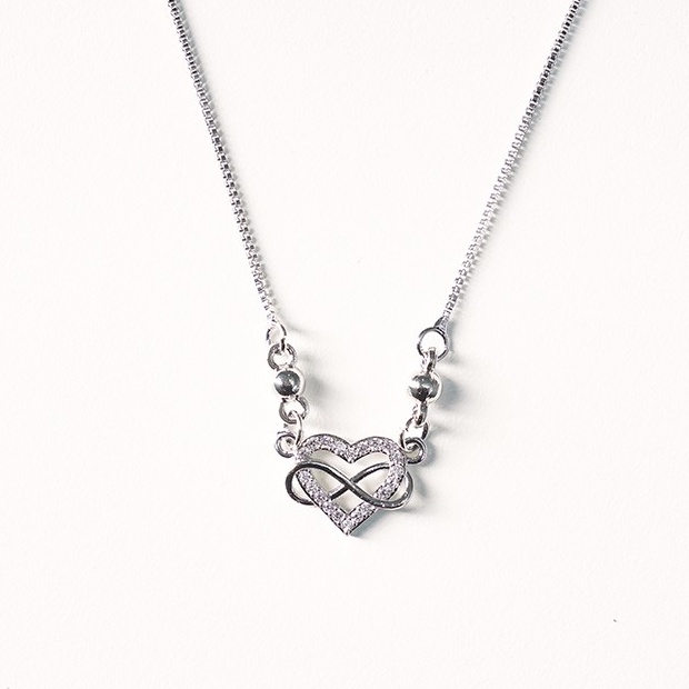 ✅Kalung Wanita Terbaru / Kalung Cinta Liontin / Kalung Wanita Titanium Asli / Kalung Korean Style/Kalung Perhiasan Perak D055