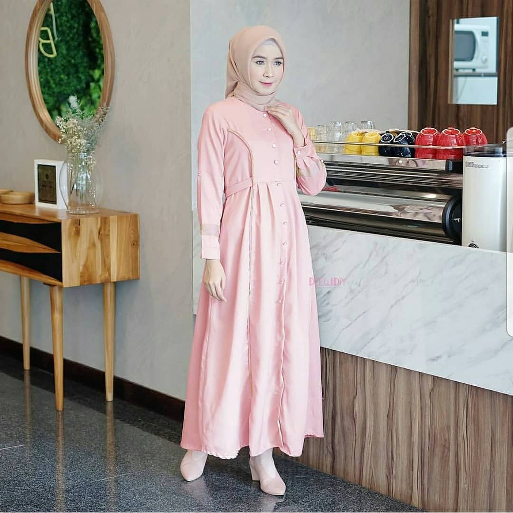 Baju Original Termurah MCL SOFIE Maxi Dress Muslim Modern Panjang Hijab Fashion Wanita Gamis 2018