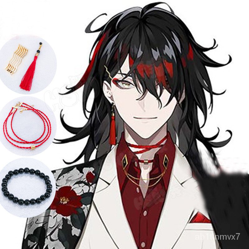 VTuber Vox Akuma Cosplay Bracelet Earring Hairpin Necklace Pendant Halloween Costume Accessory Prop