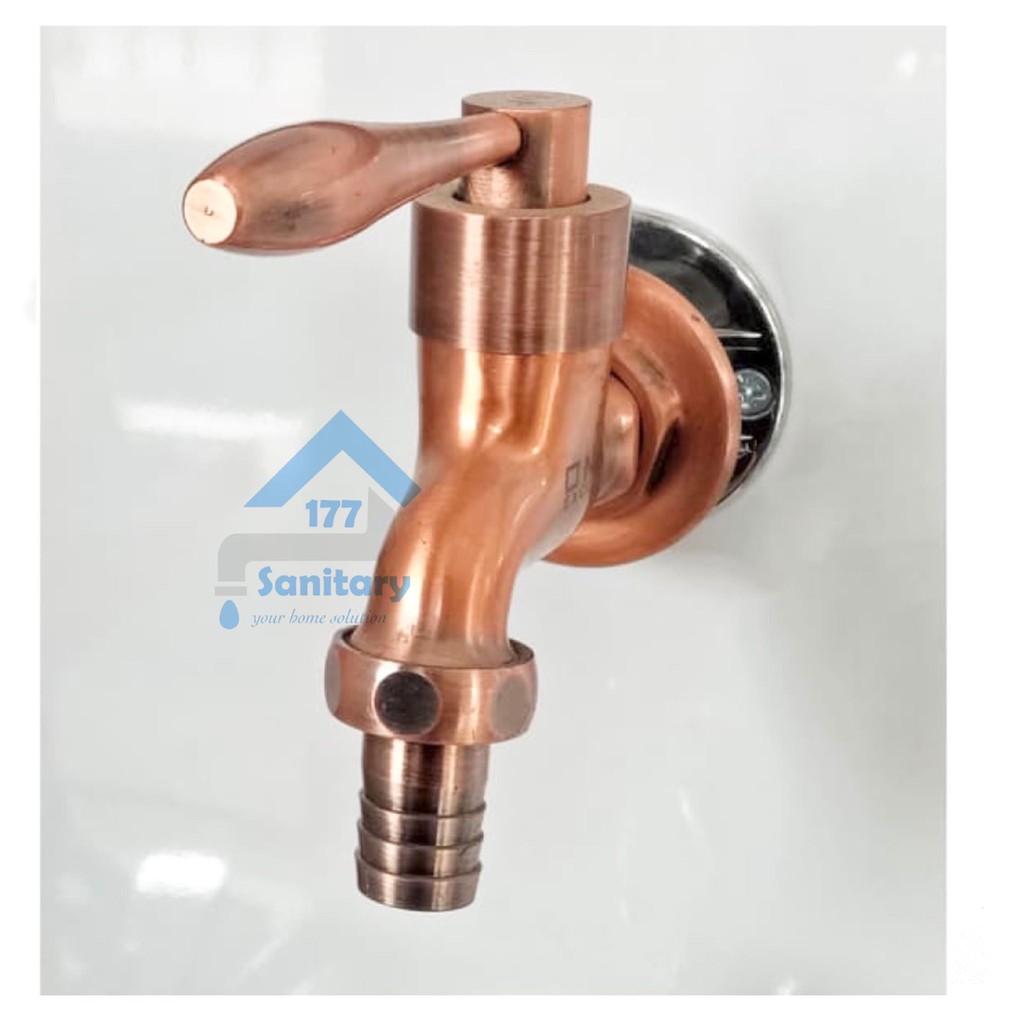 Kran taman ONDA Rose Gold ori Minimalis F900-keran air mesin cuci tembok unik uniq antik brass /E30