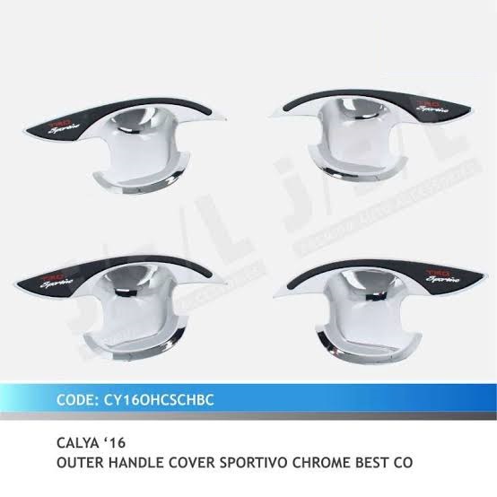 OUTER HANDLE CALYA SPORTIVO CHROME KOMBINASI HITAM