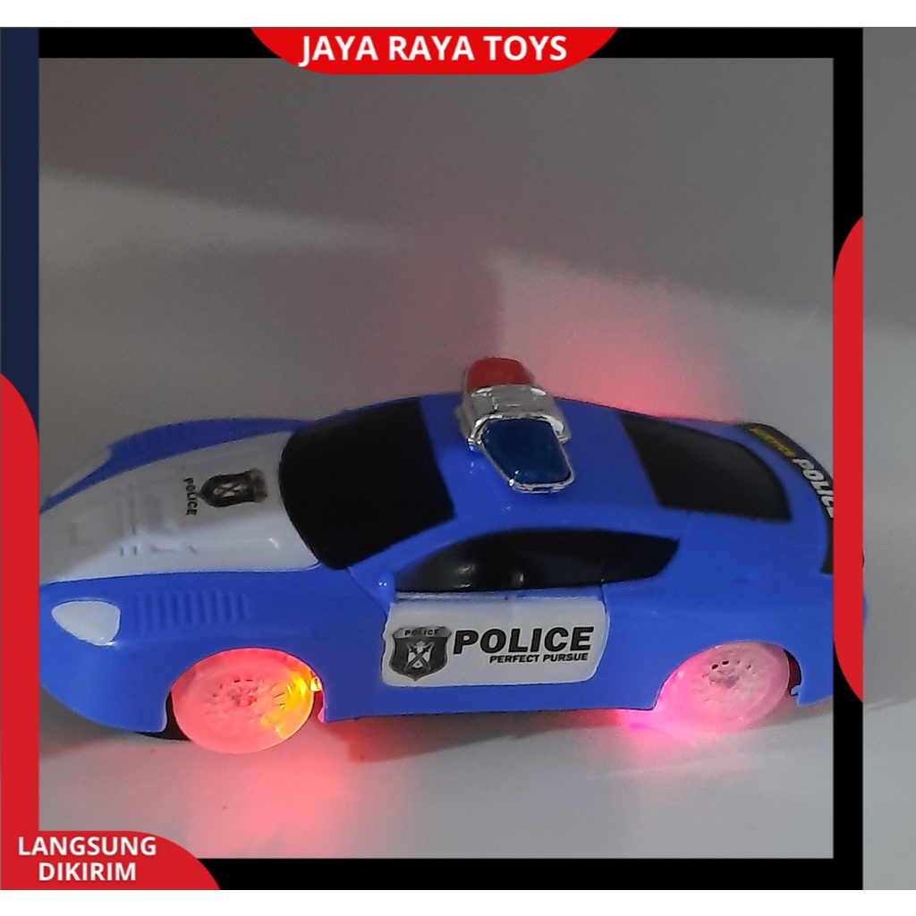 Mobil Polisi Ban Nyala Musik Lampu Police Car Mainan Anak Mobilan Polisi Baterai Bump And Go