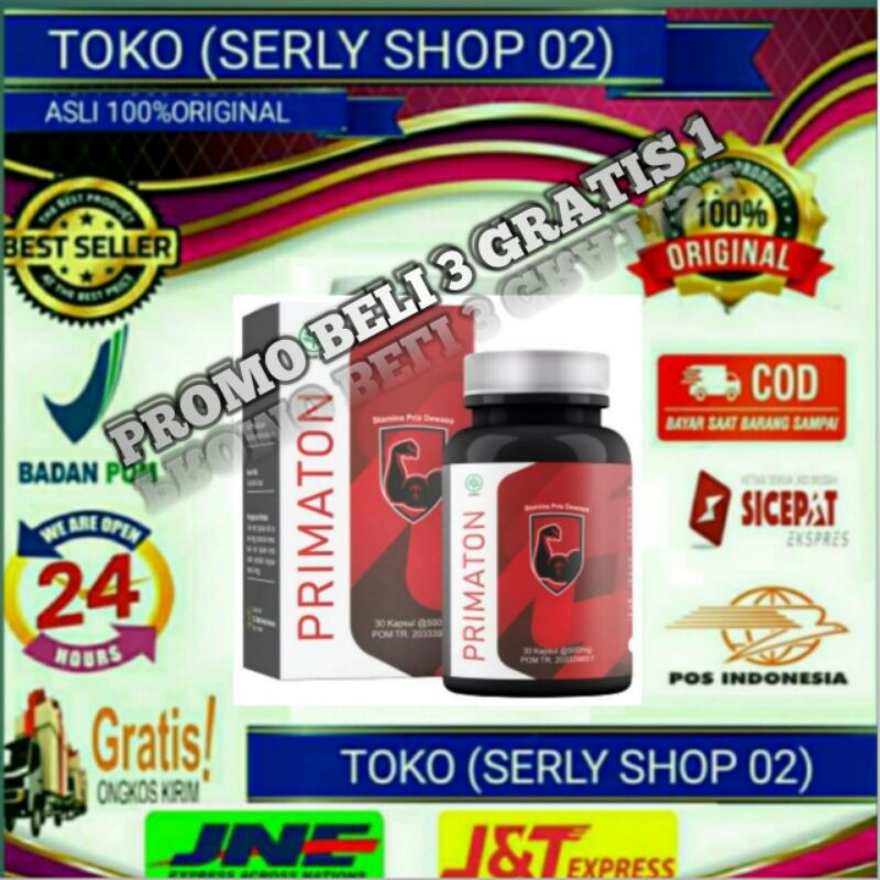 Primaton asli original obat kuat dan tahan lama 100% herbal alami