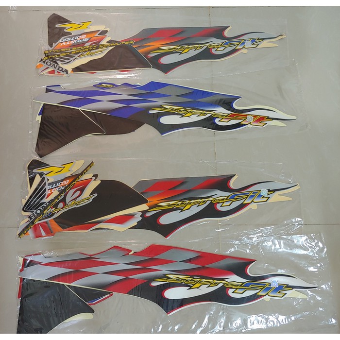 Striker Motor ORI&KW / Stiker Bodi & Lis Body & Striping Supra Fit 2006