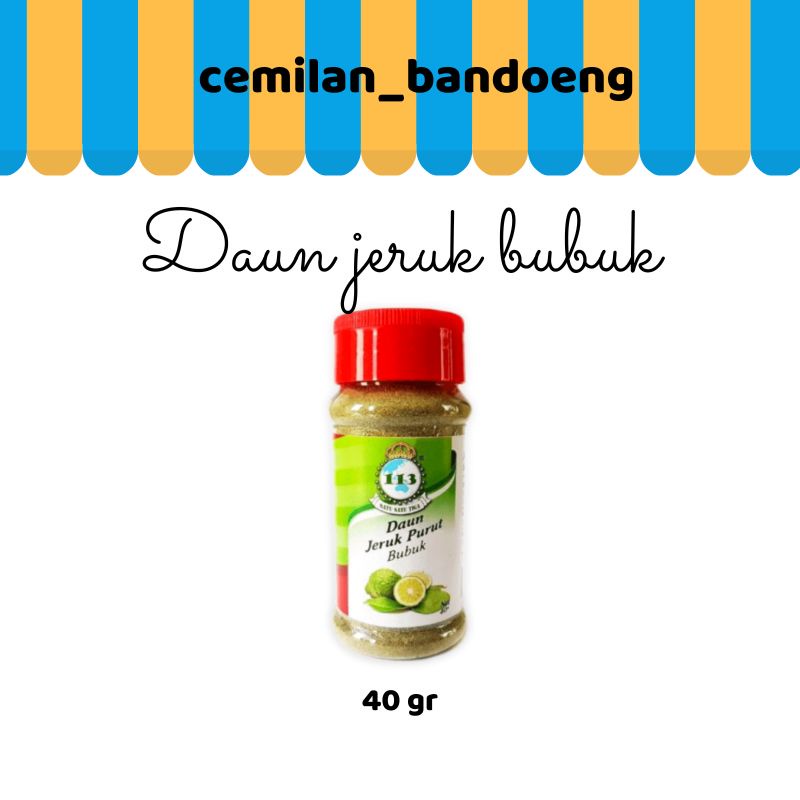 DAUN JERUK BUBUK 113 KEMASAN BOTOL 40 GR