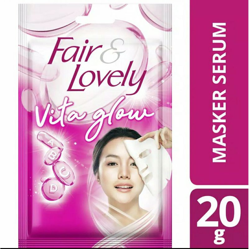 Fair And Lovely Masker Serum Vita Glow 20gr / Fair & Lovely Masker Serum 20g / Masker fair lovely