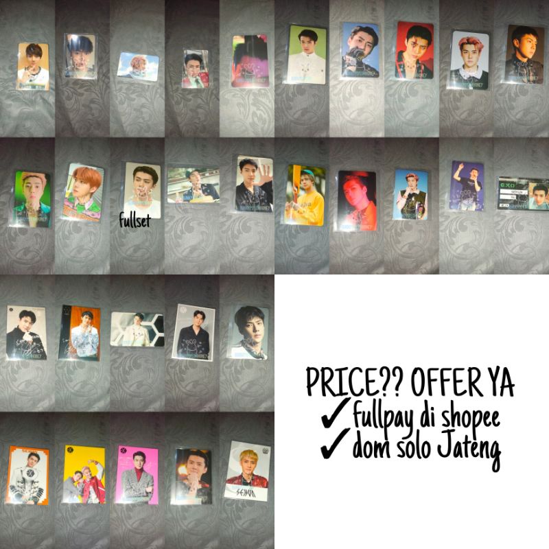 Photocard Sehun EXO apm ladder medal pendant necklace