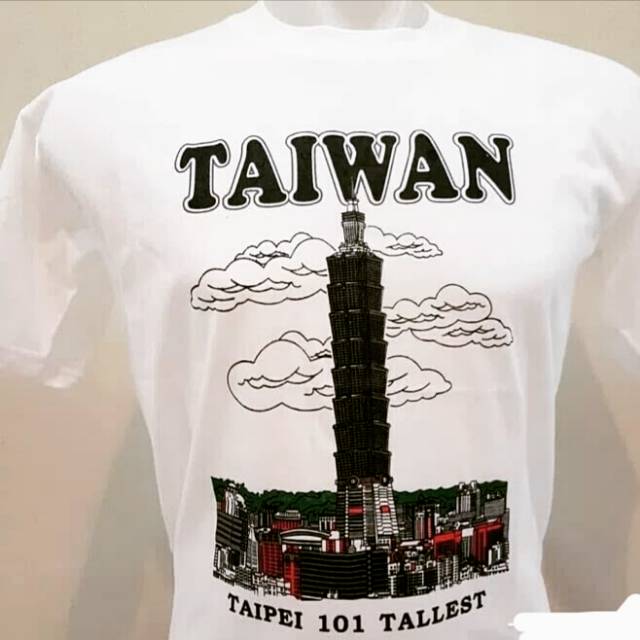 Kaos Taiwan Souvenir Oleh oleh Taiwan Taipei