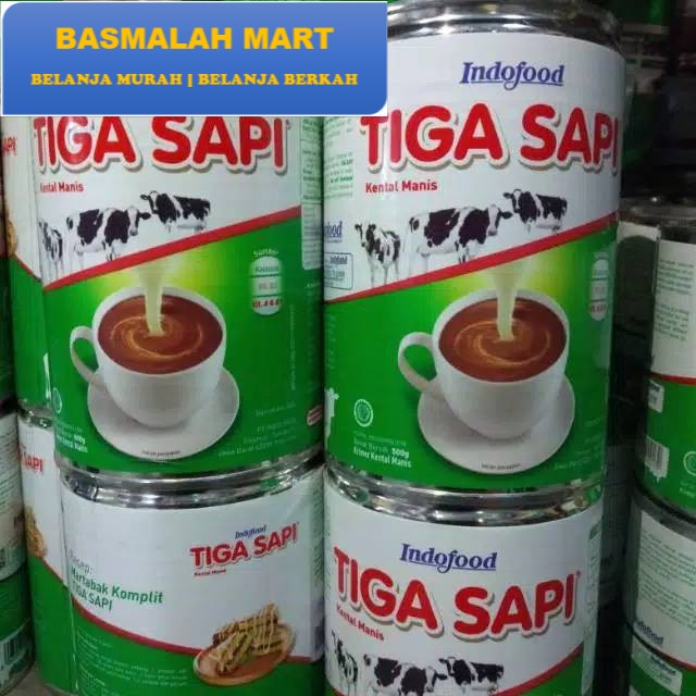 

Susu cap tiga sapi kaleng (Ilham Berkah Mart)