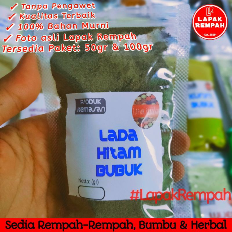 

LADA HITAM BUBUK ISI 100 GRAM KUALITAS PREMIUM