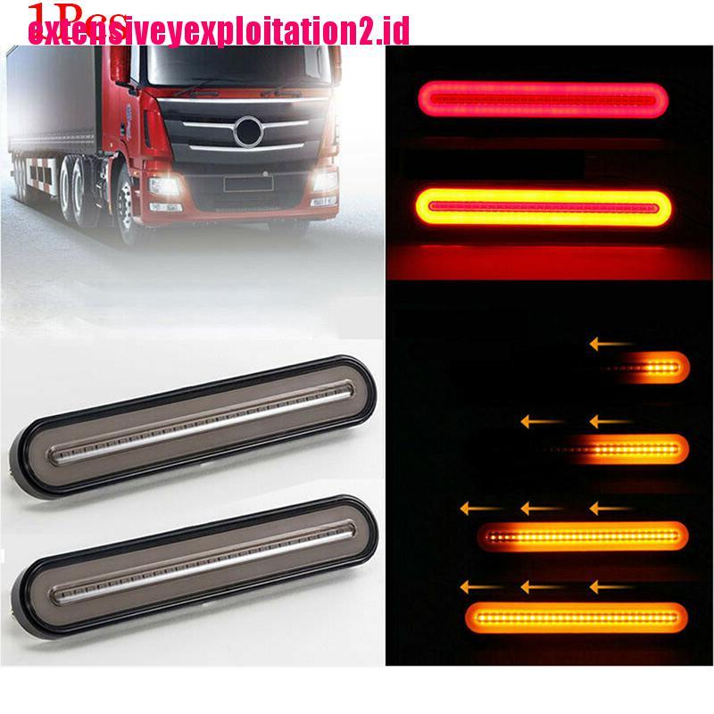 &lt; E2id &amp; &gt; Lampu Neon LED 3 In 1 12-24V Untuk Stop Lamp Truk / Trailer