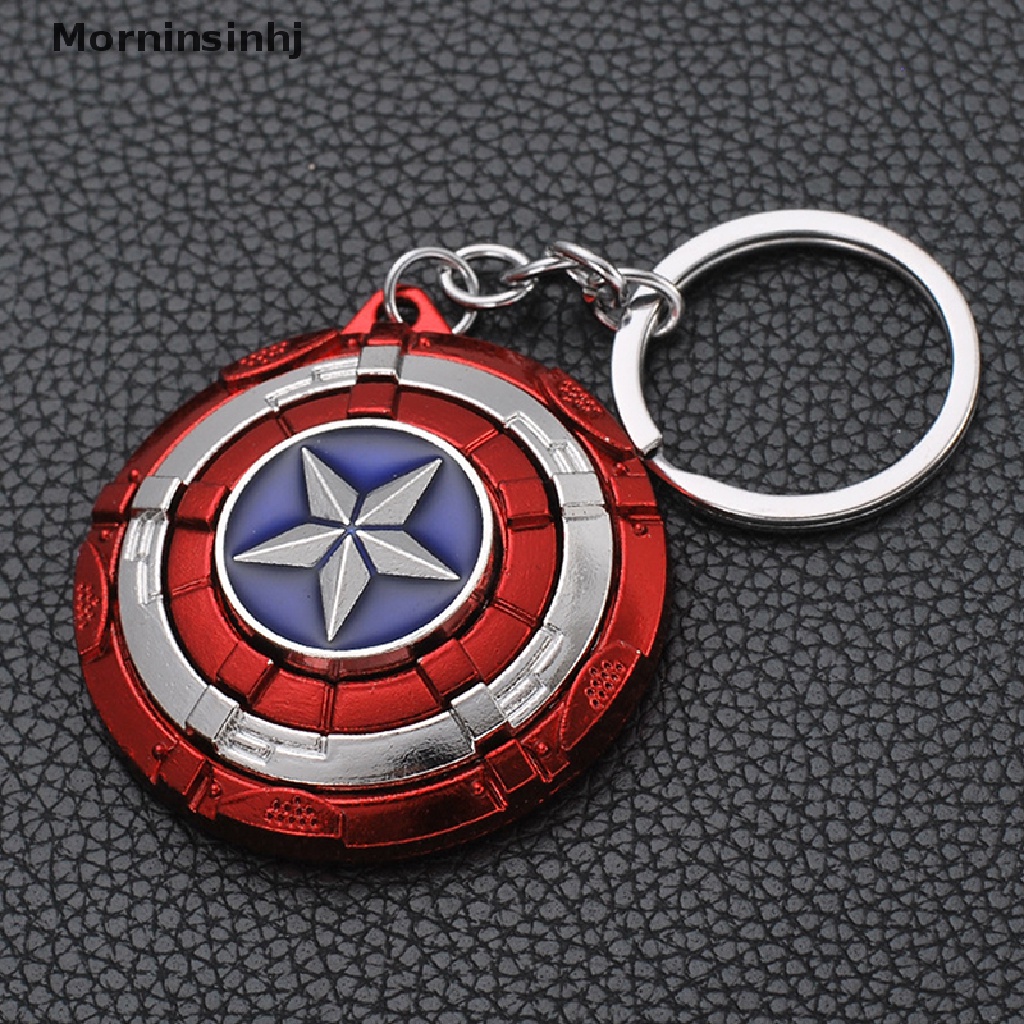 1 Pc Gantungan Kunci Desain Perisai Kapten Amerika Avengers