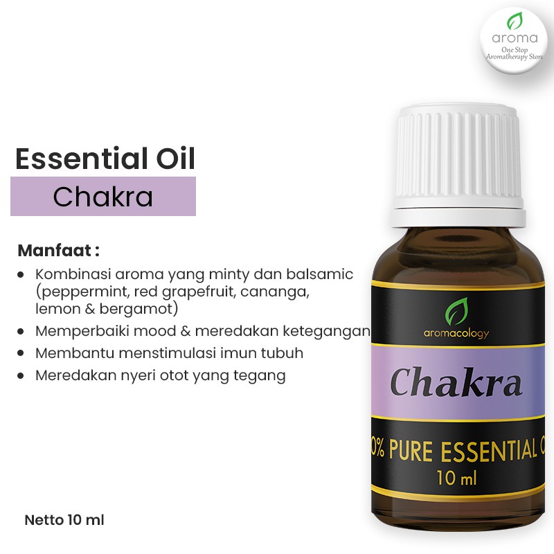 Essential Oil Aromatherapy Aromacology - Chakra 10ml