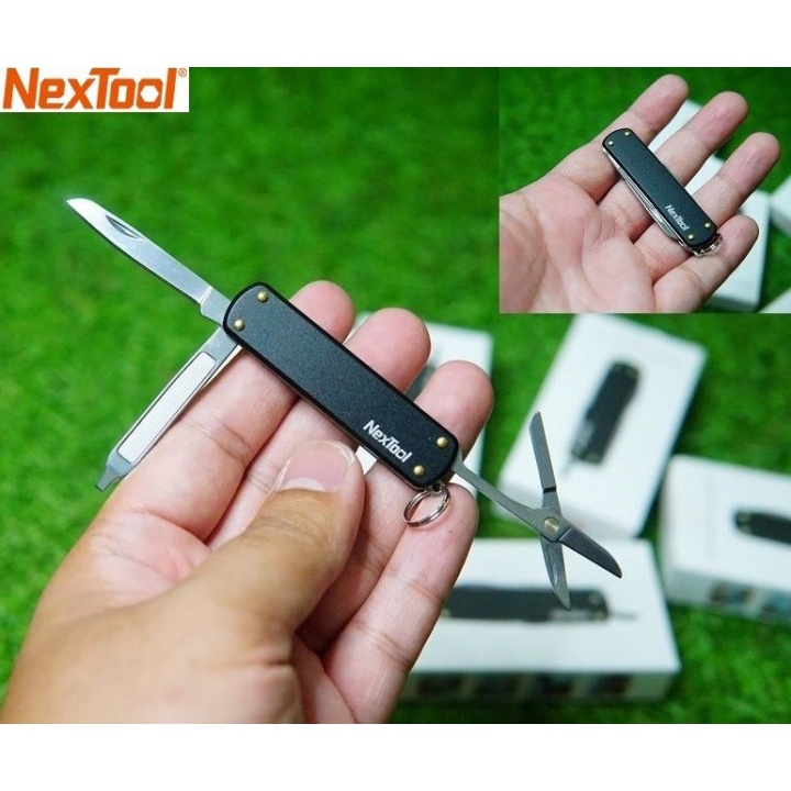 NEXTOOL KT5026B Pisau Lipat 4 in 1 EDC Tool Multifungsi