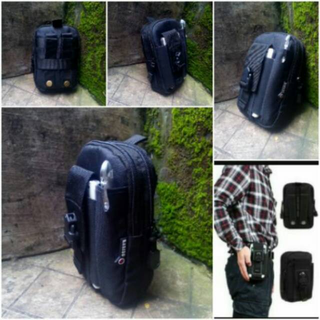 Tas hp pinggang 1188 black