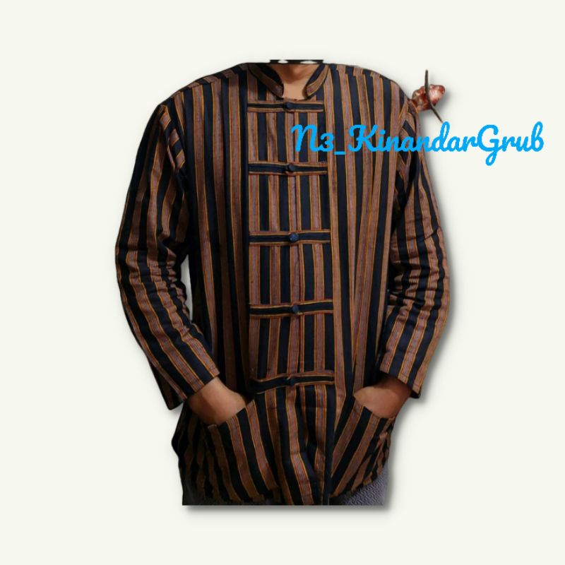 SURJAN LURIK KERAH SANGHAI | BAJU KOKO LURIK | SURJAN LURIK SANGHAI KOKO