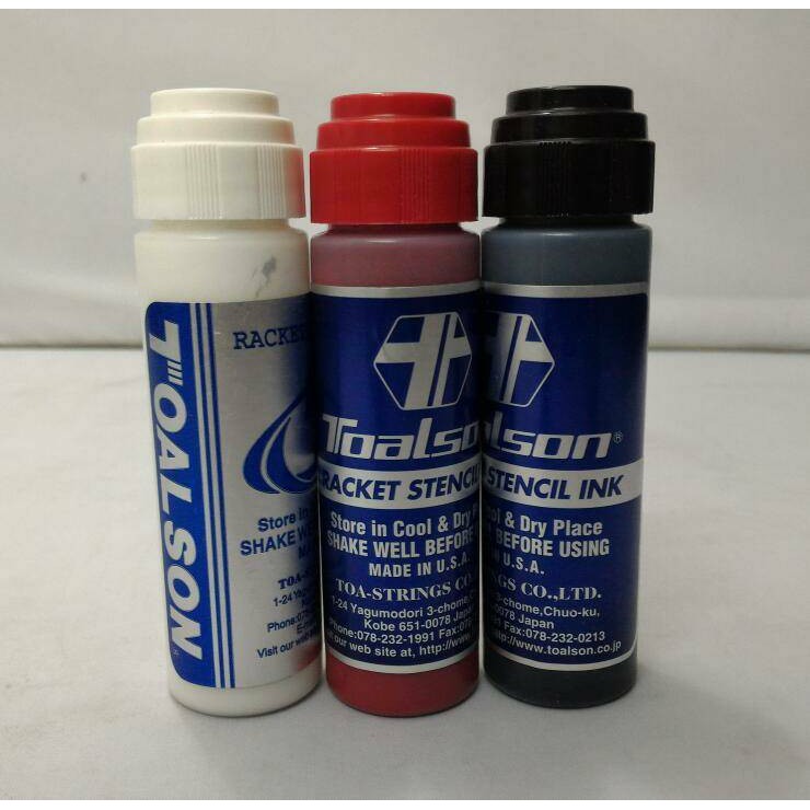 Original Toalson Racket Stencil Ink Tinta Raket