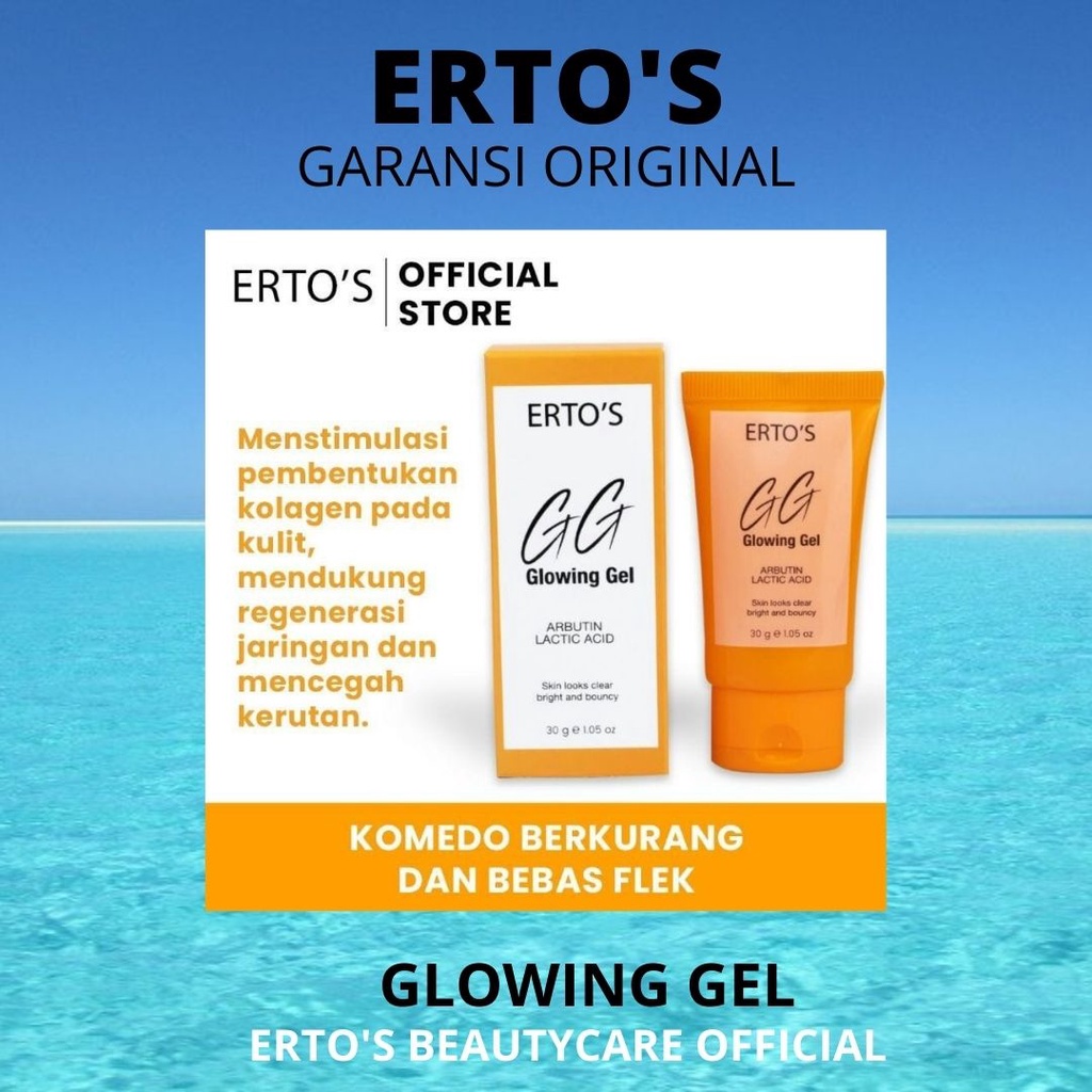 Ertos Paket Lengkap Perawatan Wajah original Berminyak Komedo flex hitam pori besar jerawar bruntusan radang kering Glowing-glowing gel