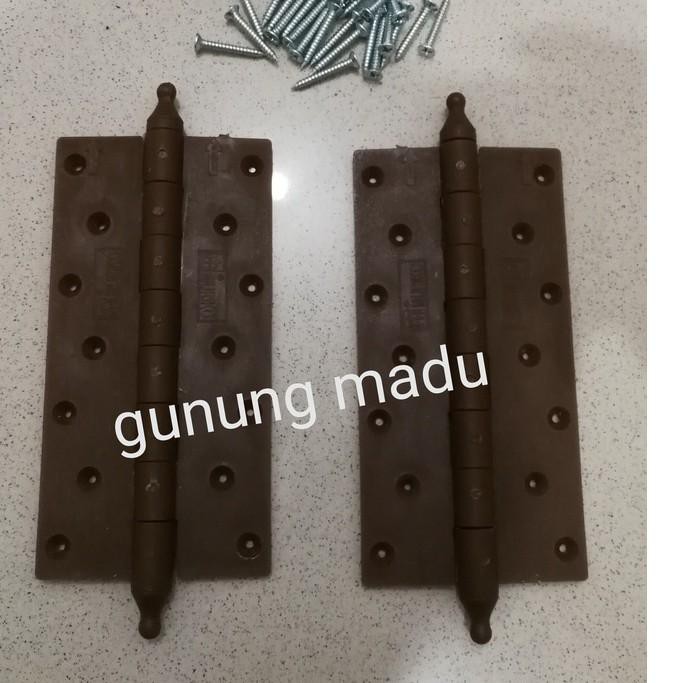 SHOPEE [ 11.11 ]  ENGSEL PINTU PLASTIK MURIKO 6 INCH UNTUK PINTU KAMAR MANDI ENGSEL PVC (＾წ＾*)