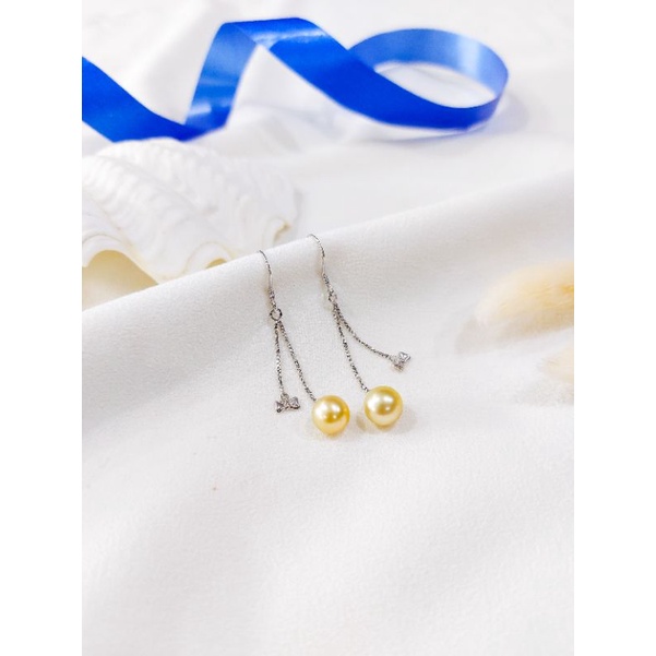 Anting Perak Mutiara Air Laut Asli