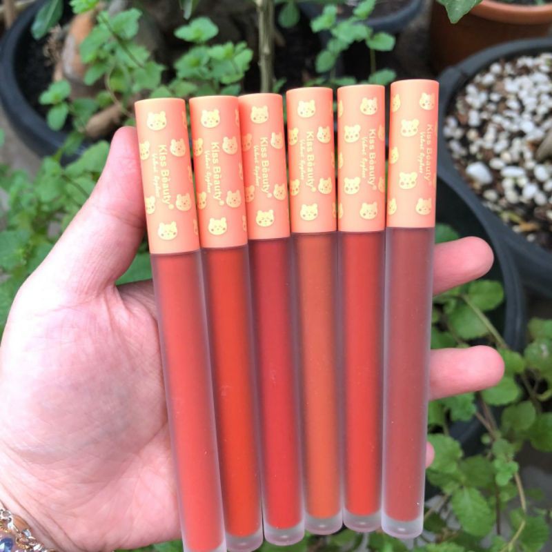 LIP MATTE KISS BEAUTY VELVET GLOSS TEDDY BEAR/LIP CREAM KISS BEAUTY VELVET GLOSS TEDDY BEAR