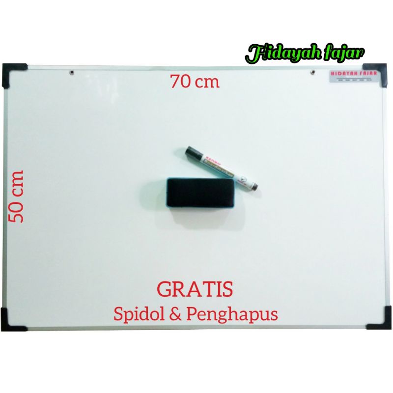 

Papan tulis - whiteboard 50 x 70 - white board