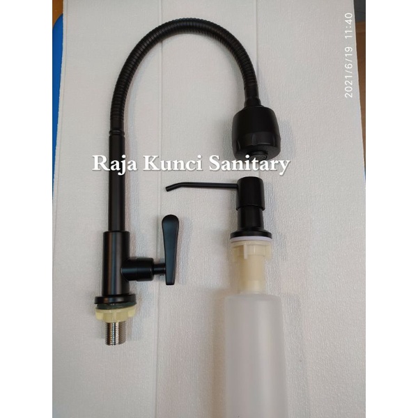 Kitchen Sink Golden Hand 5040 Hitam/Black/Paket Lengkap Kitchen Sink Golden Hand 5040 Black By Onan