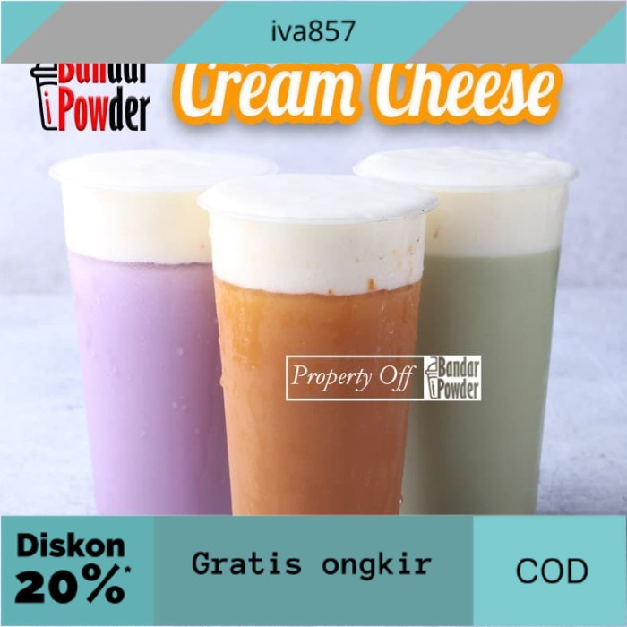 

PROMO Bubuk Cheese Cream Instant 1Kg - Serbuk Cream Cheese Tea Foam Premium GRATIS ONGKIR