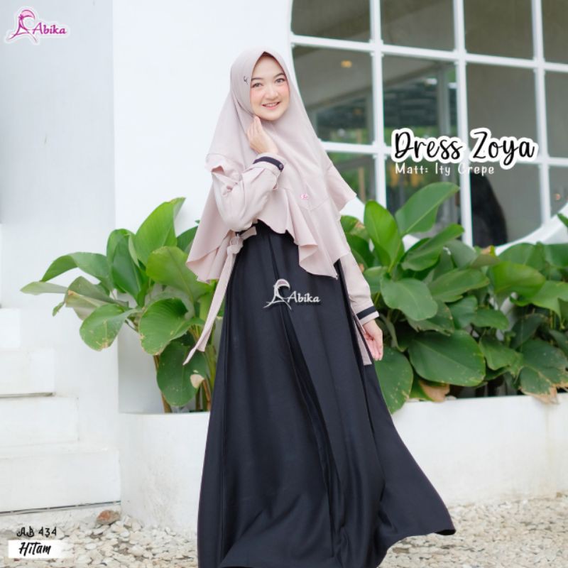 Set dress-jilbab ZOYA By Abika | gamis eid termurah