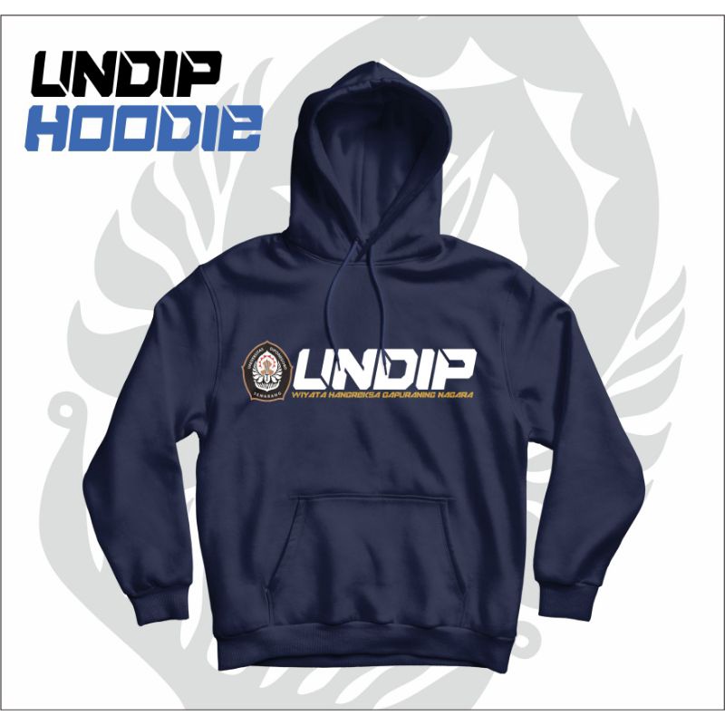 Hoodie Sweater Universitas Diponegoro Semarang Jaket UNDIP NAVY & BLACK